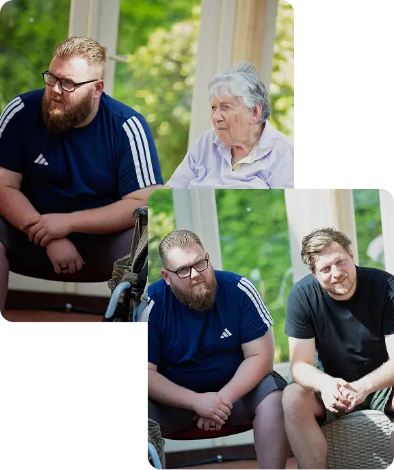 Complex care staff assisting a resident at Iden Manor