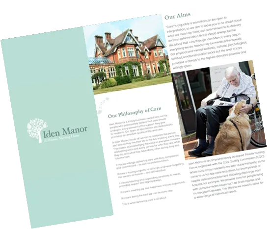 Iden Manor Brochure Design