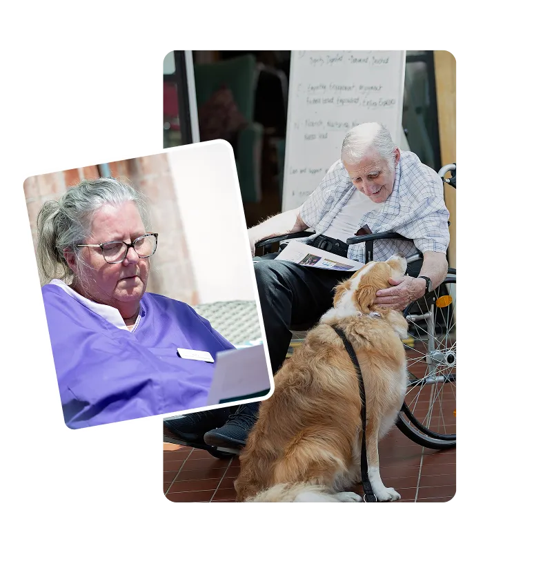 Resident receiving personalized complex care at Iden Manor