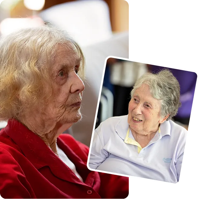 Nurse providing care to resident at Iden Manor